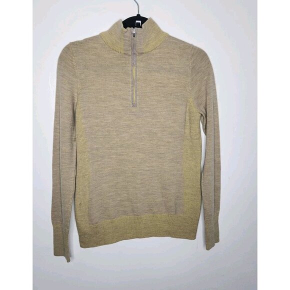Patagonia Merino Wool Quarter Zip Pullover Sweater Women Size M - Picture 1 of 4